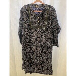 Marketplace Dignity Not Charity Tunic Dress Sz M Unique Boho Batik